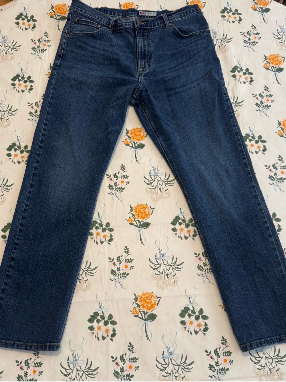 Wrangler Classic Men's Dark Blue Straight-Leg Jeans